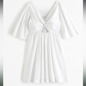 White Abercrombie Cut-Out Dress
